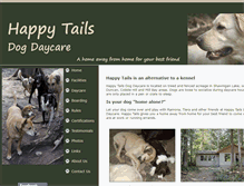 Tablet Screenshot of happytails-dog-daycare.com